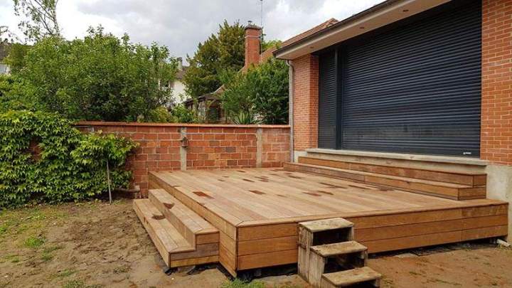 Terrasse en bois composite à Boissy-l’Aillerie