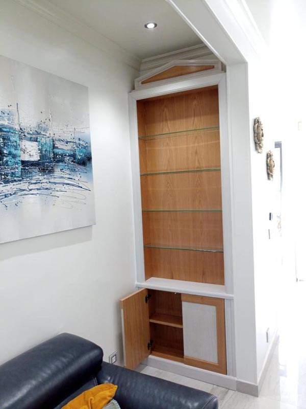 Aménagement en hêtre sous escalier à Boissy l’Aillerie