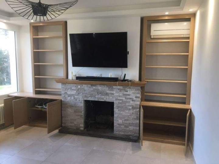 Artisan menuisier hêtre sous escalier à Boissy l’Aillerie