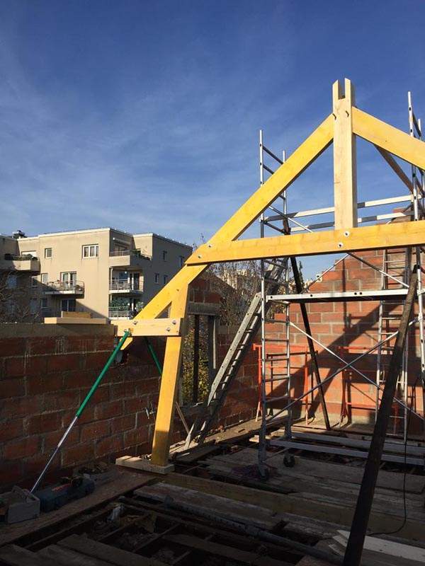 Construction de charpentes bois à Boissy l’Aillerie