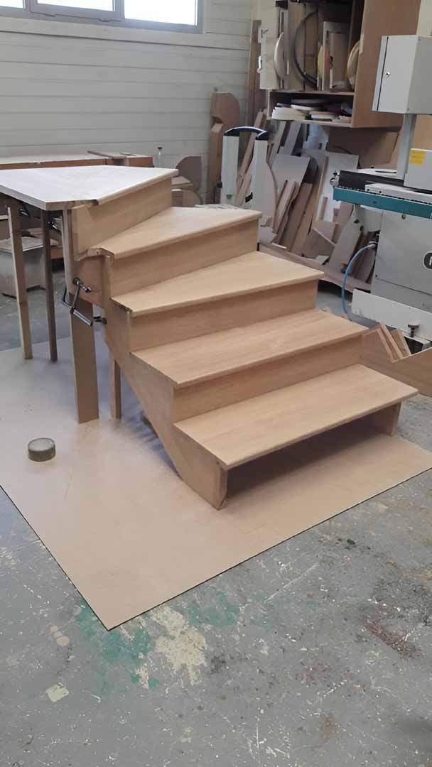 Escalier bois sur mesure pour inter 4739