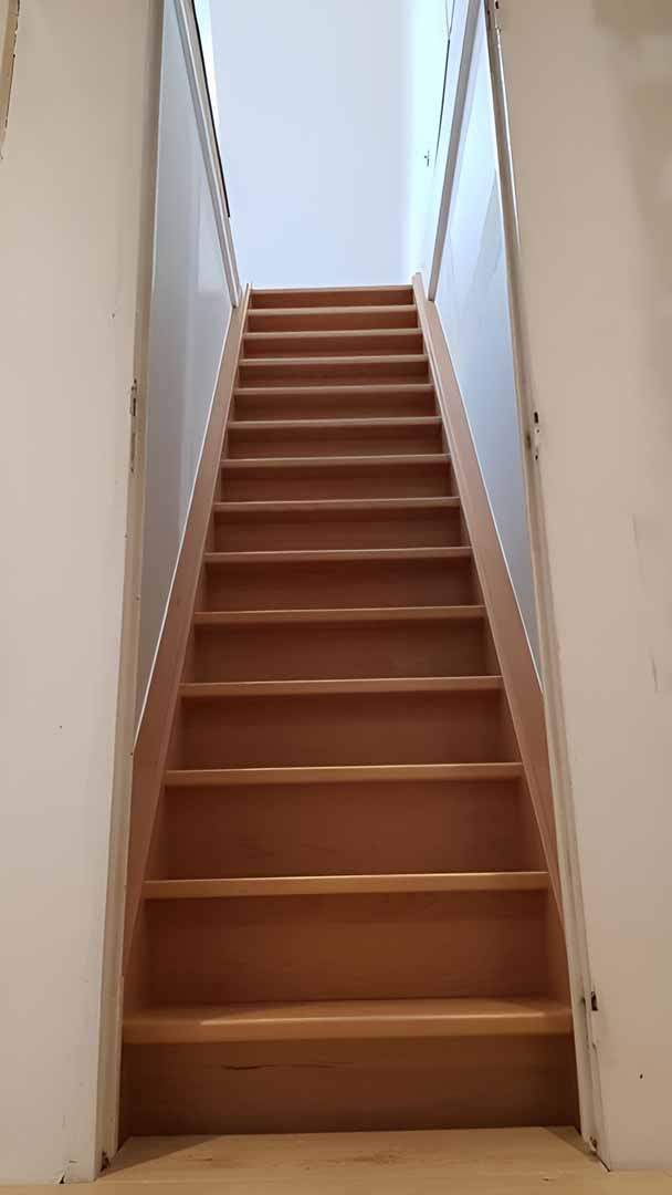 Pose d escaliers bois sur mesure a  a43e